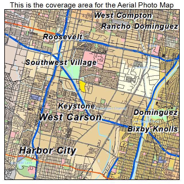 Carson, CA location map 