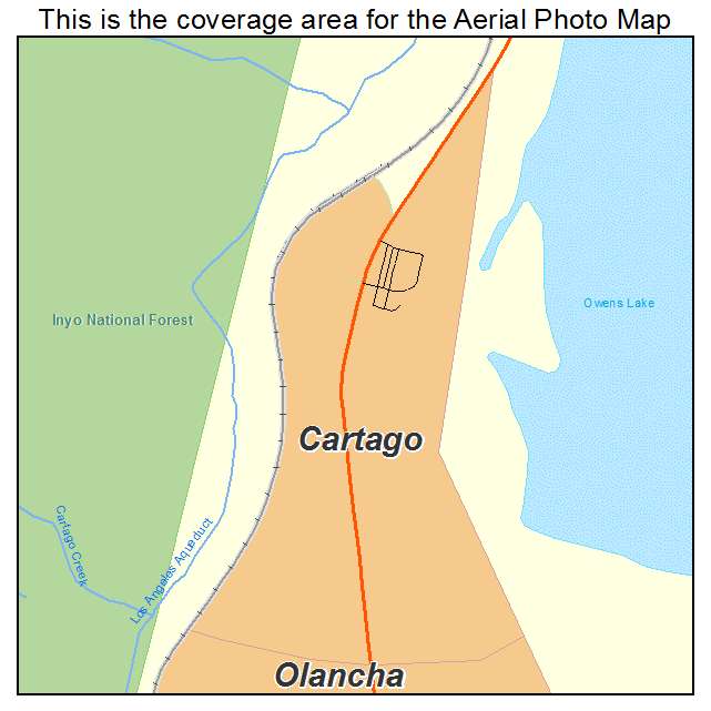 Cartago, CA location map 
