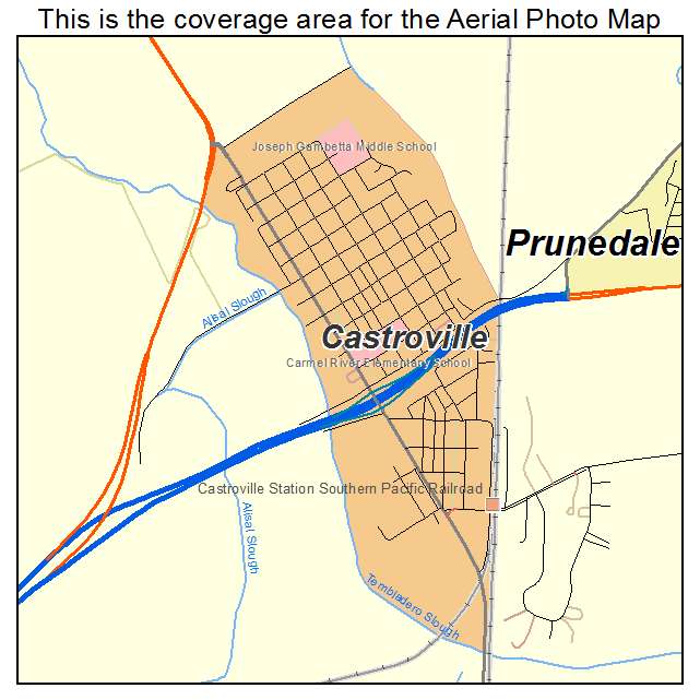 Castroville, CA location map 
