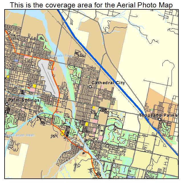 Cathedral City, CA location map 