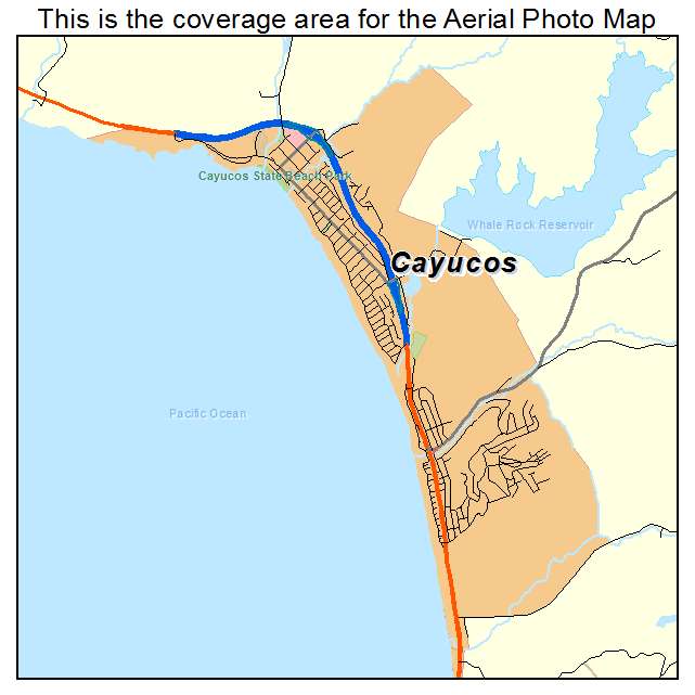 Cayucos, CA location map 