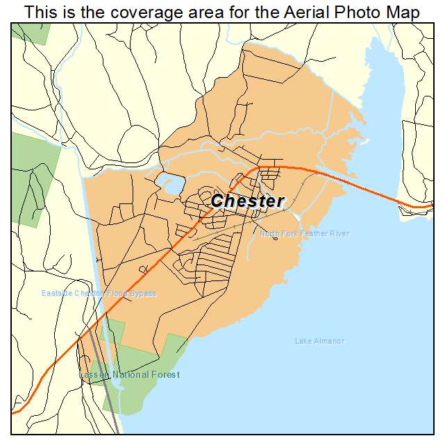 Chester, CA location map 