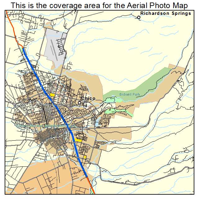 Chico, CA location map 