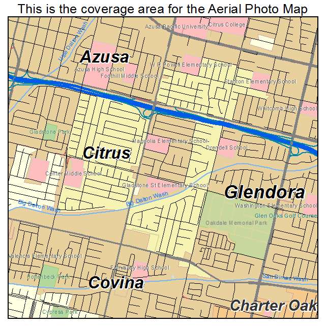 Citrus, CA location map 