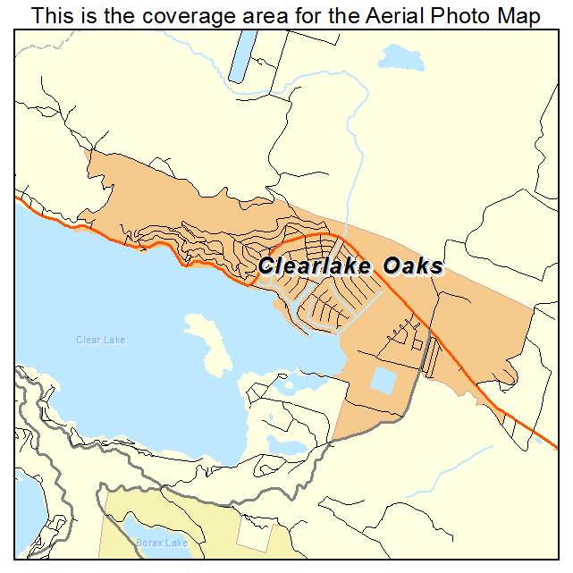 Clearlake Oaks, CA location map 