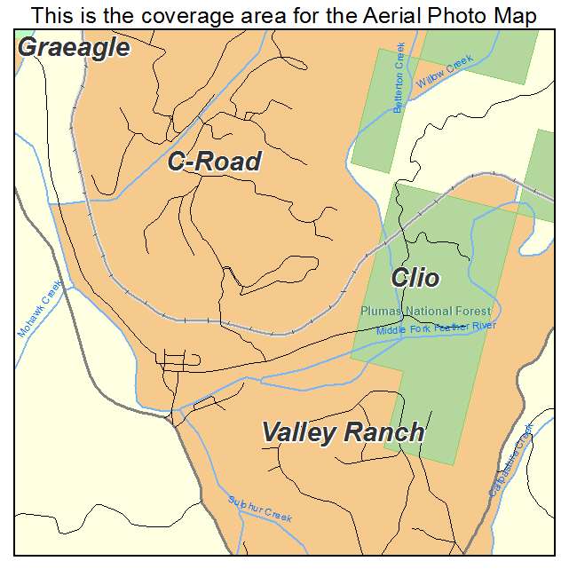 Clio, CA location map 
