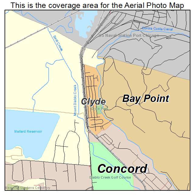 Clyde, CA location map 