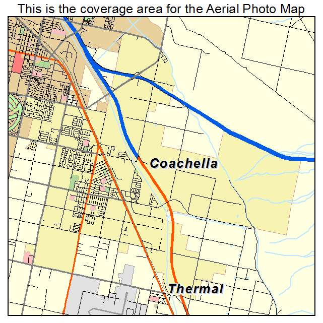 Coachella, CA location map 