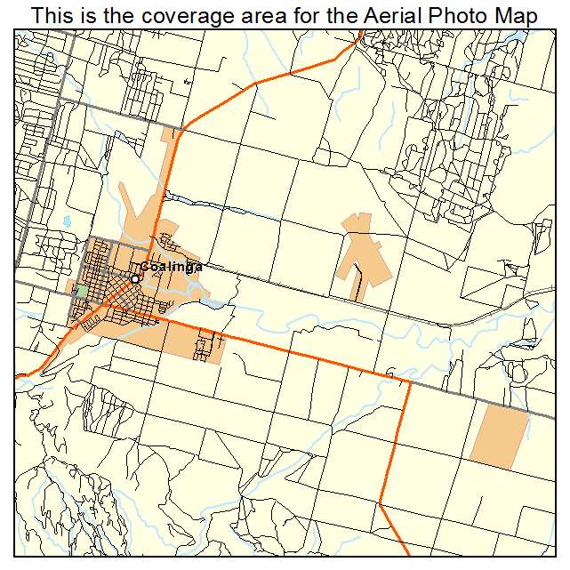 Coalinga, CA location map 