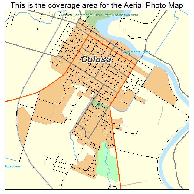 Colusa, CA location map 