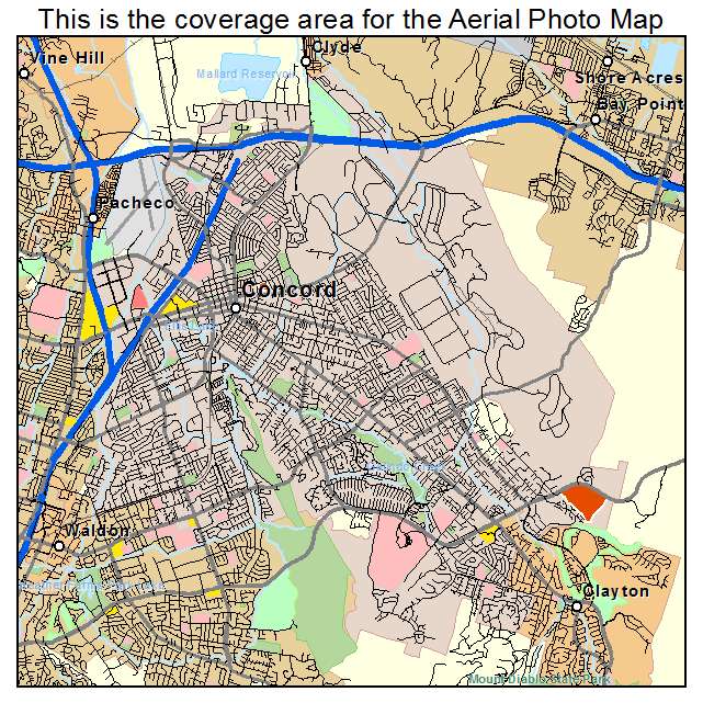 Concord, CA location map 