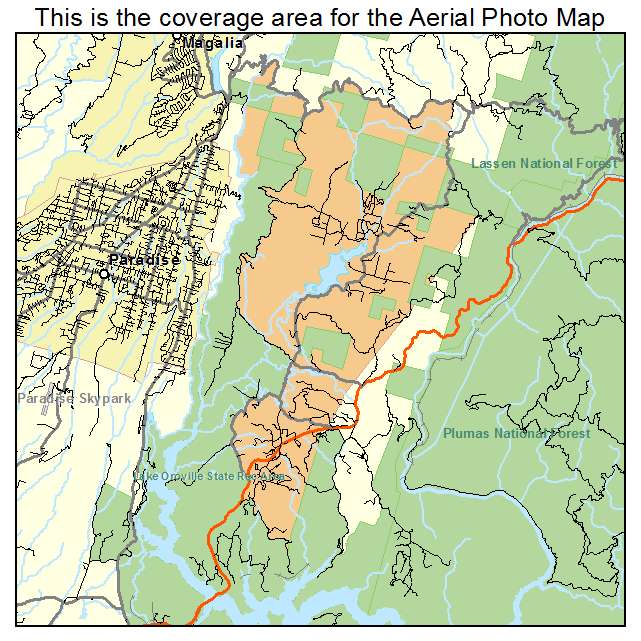 Concow, CA location map 