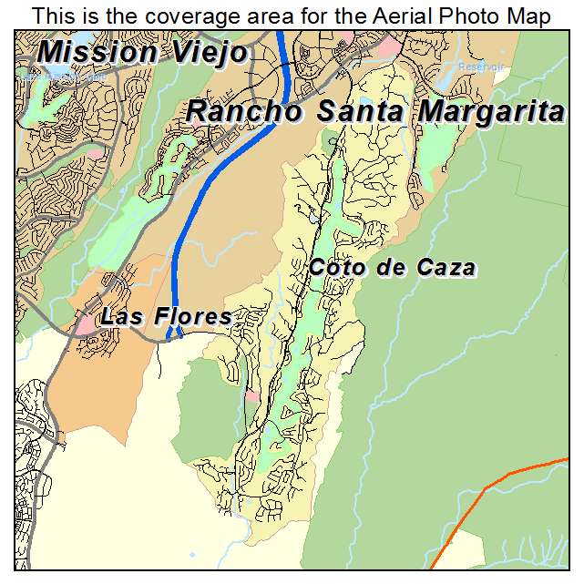 Coto de Caza, CA location map 