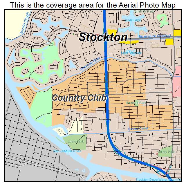 Country Club, CA location map 