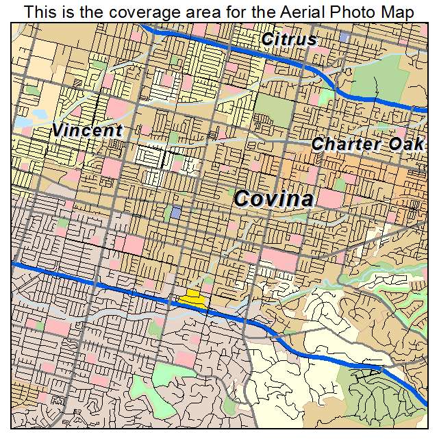 Covina, CA location map 