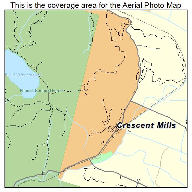 Crescent Mills, CA location map 