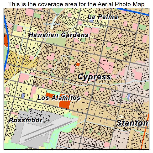 Cypress, CA location map 