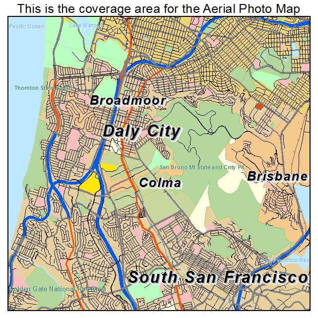 Daly City, CA location map 