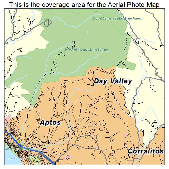 Day Valley, CA location map 