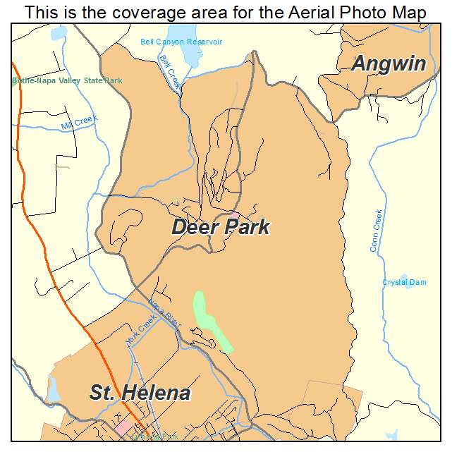 Deer Park, CA location map 