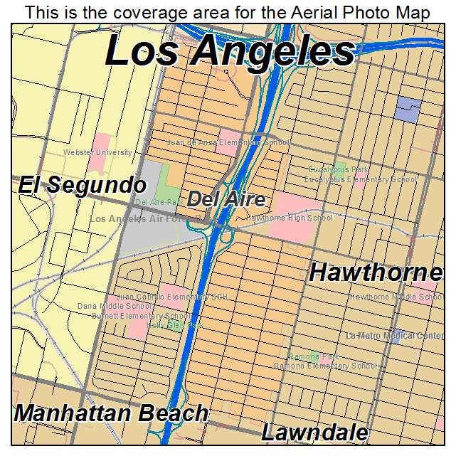 Del Aire, CA location map 