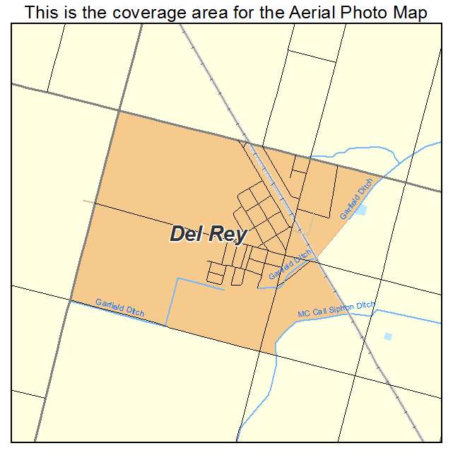 Del Rey, CA location map 