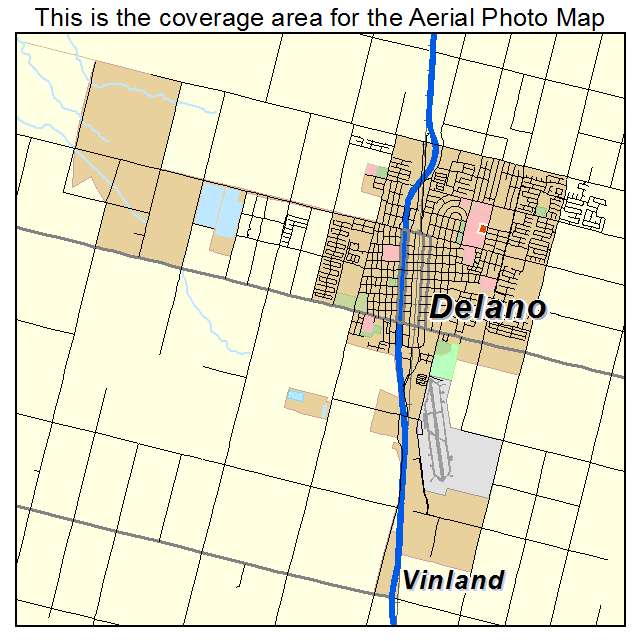 Delano, CA location map 