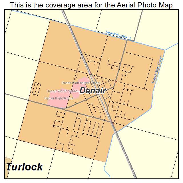 Denair, CA location map 