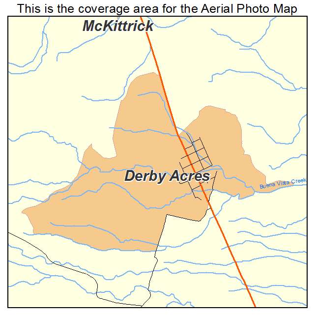 Derby Acres, CA location map 