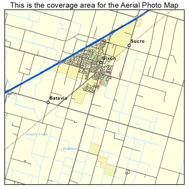 Dixon, CA location map 