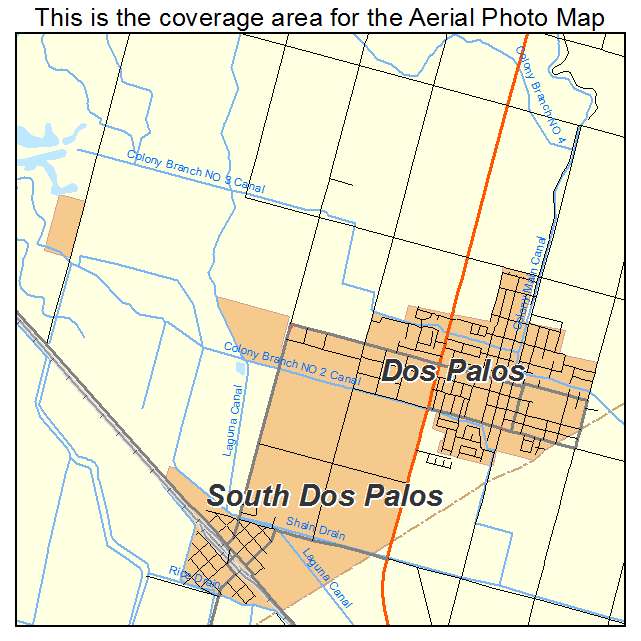 Dos Palos, CA location map 