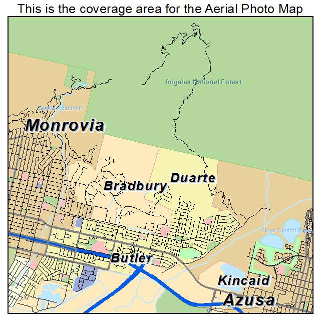 Duarte, CA location map 