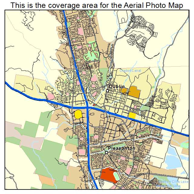 Dublin, CA location map 