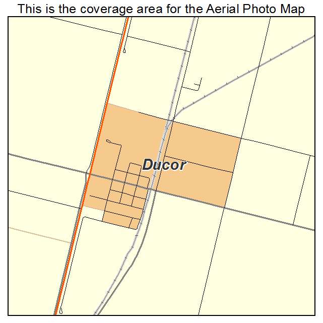 Ducor, CA location map 