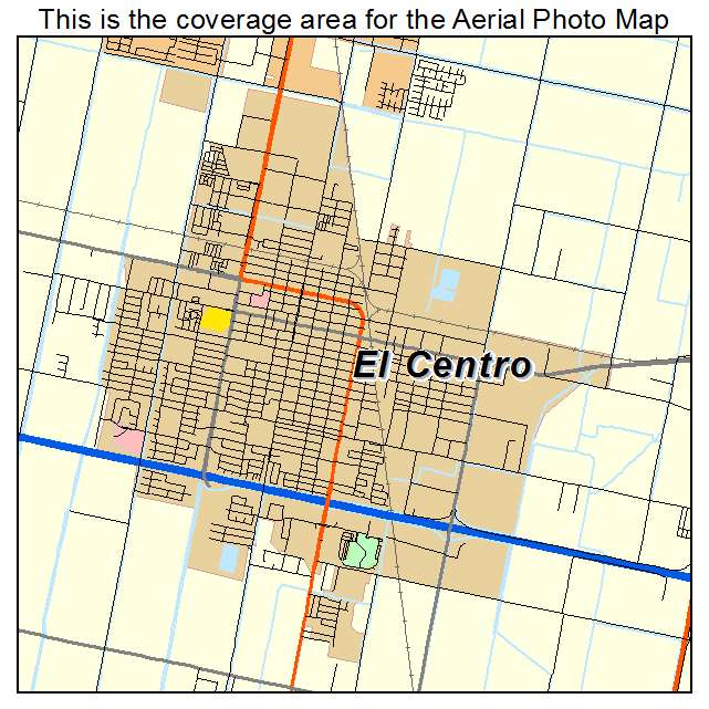 El Centro, CA location map 