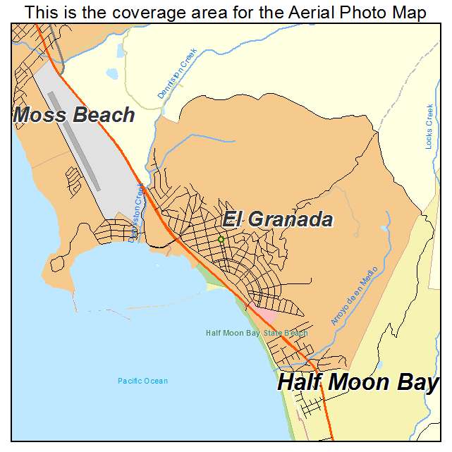 El Granada, CA location map 