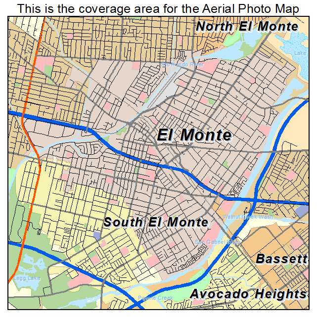 El Monte, CA location map 