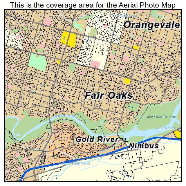 Fair Oaks, CA location map 