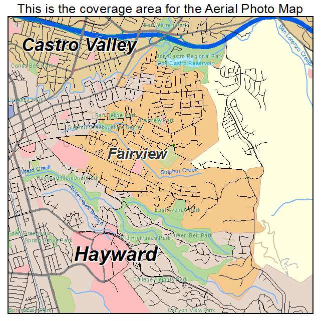 Fairview, CA location map 