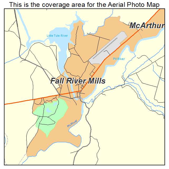 Fall River Mills, CA location map 