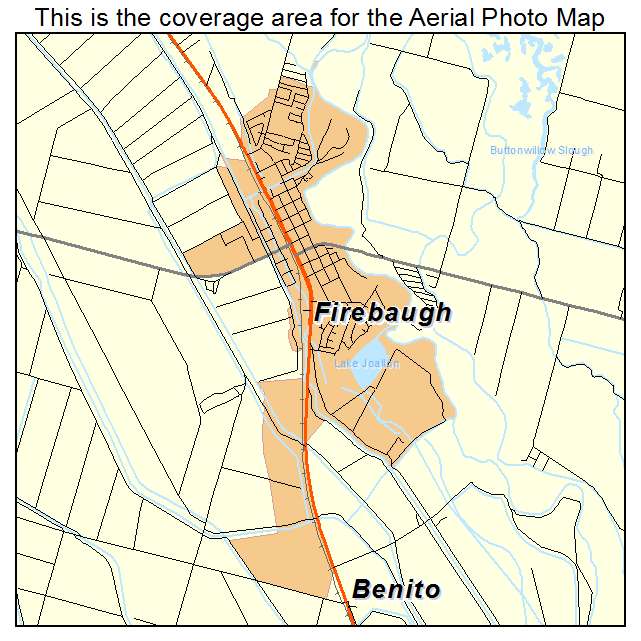 Firebaugh, CA location map 