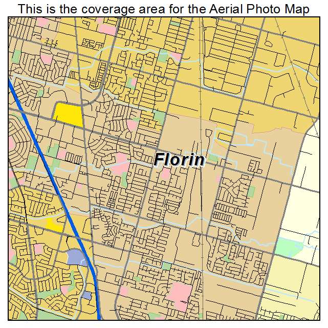 Florin, CA location map 