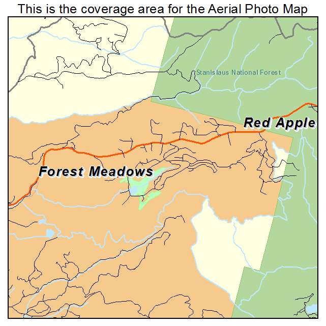 Forest Meadows, CA location map 