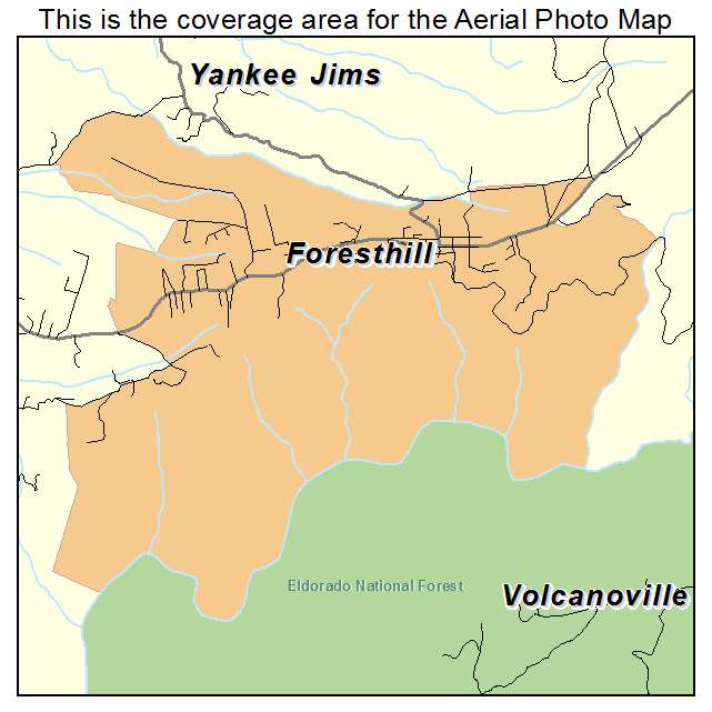 Foresthill, CA location map 