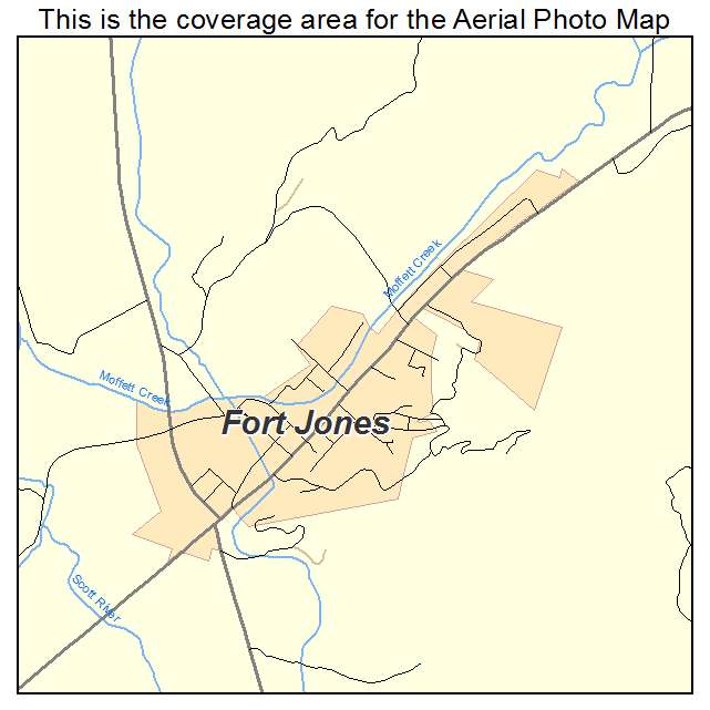 Fort Jones, CA location map 