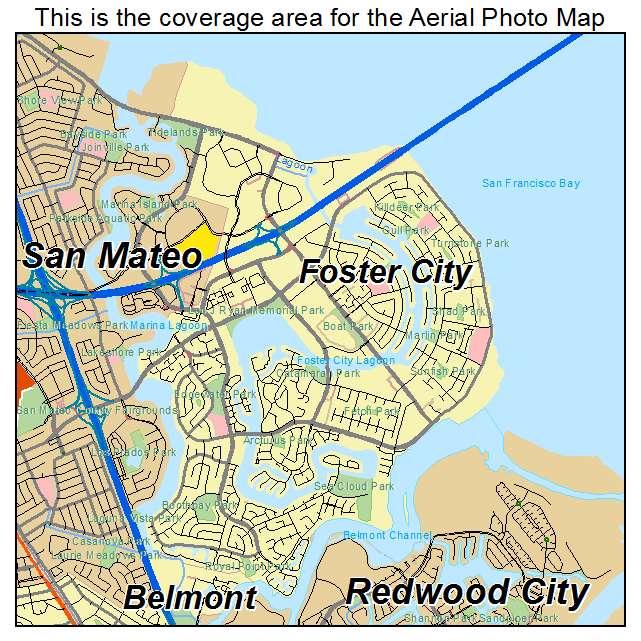 Foster City, CA location map 