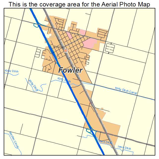 Fowler, CA location map 