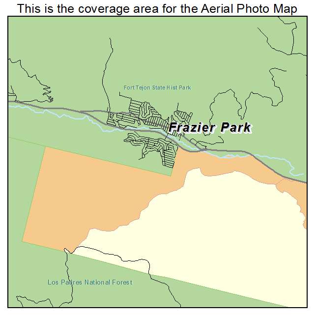 Frazier Park, CA location map 