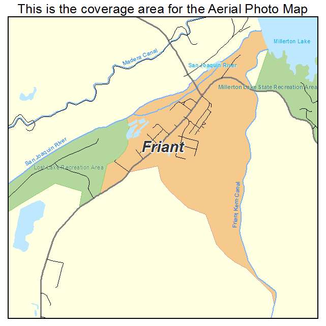 Friant, CA location map 
