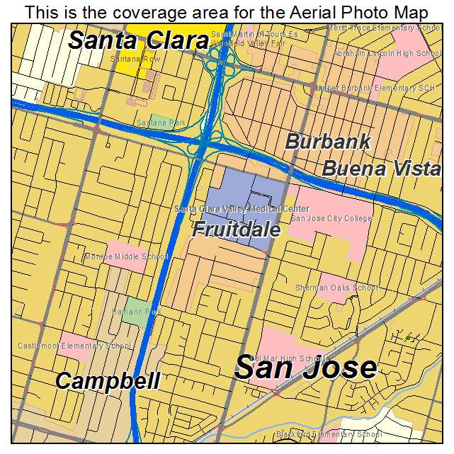 Fruitdale, CA location map 